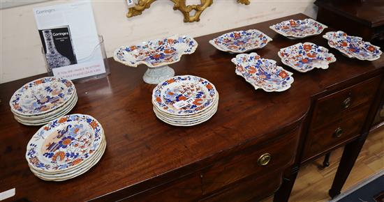 An early 19th century Masons Ironstone dessert service